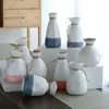 Hip Flasks Ceramic Antique Jug Home Chinese Set Small White Wine Bottle Sake Sub-jug Discoloration With Alcohol