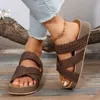 Slippers Summer Women's Slippers Roman Snake Pattern Platform Women's Slippers Fashion Ladies Casual Slides Wedges Female Sandals 230418