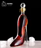Neue Glasflasche High Heels geformtes Glas Whiskyflasche kreativer Schuhtyp Glas Weinflasche Weindekan3067940