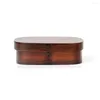 Dinnerware Sets Long Lasting Bento Container Grade Packed Lunch Reusable Single-layer Wood Box