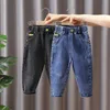 Jeans enfants garçons pantalons jeans pour enfants printemps et automne garçons pantalons de mode décontractés pantalons bébé pantalons longs 230418