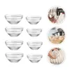 Dinnerware Sets 8 Pcs Bozai Cake Bowl Jelly Fruits Candy Snack Bowls Salad Condiment Dessert Glass Side Dishes