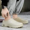 Slippers Men's Home Autumn Winter Plus Velvet Warm Water Proof Light Kitchen Shoes Wearresistant Work Slipper Mans Soft Sole 231117