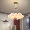 Lampade a sospensione Lampadari Modern 3D Moon LED Dining Island Bubble Ball Lampada Soggiorno Decorazione Sospensioni Luce