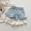 Shorts 2023 Summer Girls Casual Soft Denim Enfant Bébé Fille Pantalon Enfants Pantalons Enfants À La Mode Pour 230417