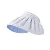 Chapeaux à large bord OhSunny pare-soleil pour femmes mode grand UPF50 Protection solaire chapeau de plage haut vide coquille forme casquette