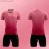 Maillots de l'équipe de football à collectionner 2022 Séchage rapide Breathab Sportswear Custom Sty Short Short Seve Suit Enfants Sport Uniformes Q231118