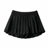 Skirts Summer High Waist Skirts Womens Sexy Mini Skirts Vintage Pleated Skirt Korean Tennis Skirts Short White Black 230418