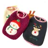 Dog Apparel Winter Pet Clothes Holiday Christmas Snowman Lamb Velvet Warm Furry Teddy Bear Vest Elk Costume Coat Jacket