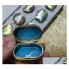 Jewelry Pouches, Bags Wholesale Chinese Old Beijing Cloisonne Jewelry Box Copper Tire Enamel 1 Set 8Pcs Drop Delivery Jewelry Jewelry Dhcip