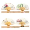 Party Favor Vintage Party Favor Silk Folding Fan Retro Chinese Japanese Bamboo Fold Tassel Dance Hand Fans Home Decoration Ornament Cr DHHD5