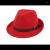 Boinas clássicas retro outono de inverno lã de lã fedoras feminina chapéu de feltro feminino ladies sombrero jazz masculino jogador ao ar livre vintage top