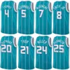 Wydrukowane miasto koszykówki Terry Rozier Jersey 3 Gordon Hayward 20 Mark Williams 5 Brandon Miller 24 Lamelo Ball 1 Association Ikona drużyna oddychająca koszula mężczyzna kobieta