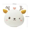 Lampes Abat-jour Cerf Coloré Veilleuse Silicone Capteur Tactile Mignon Animal Doux USB Lampes Rechargeables pour Enfants Chambre Bébé Cadeau De Noël 230418