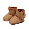 Recém -nascidos meninos meninas Primeiros caminhantes designers warm boots de neve de inverno