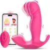 Vibromasseur point G portable, jouet sexuel adulte, pour femmes ou hommes, mini vibromasseur Panty Clitoris télécommandé, avec 10 modes de balancement et de vibration rapides