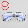 K17 Anti Blue Light Glasses Cross Flower Punk Hip Hop Duże ropuchy podwójne okulary przeciwsłoneczne Spolaryzowane okulary przeciwsłoneczne Sports Retro Duże szklanki ramy