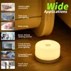 Lâmpadas tons de LED limpo limpo LED Light Touch Sensor Night Light Luz USB Lâmpada recarregável para crianças quarto quarto berçário Night Light 230418