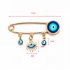 Blue Turkish Evil Eye Brooch Pin for Women Men Dropping Oil Flower Crown Star Hamsa Hand Charm Fashion Jewelry BD52 Fashion JewelryBrooches brooch charm evil eye