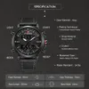 Wristwatches NAVIFORCE Mens Sports Watches Men Quartz LED Digital Clock Top Brand Luxury Male Fashion Leather Waterproof Military Wrist Watch 231118