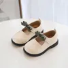 Flat Shoes Children Leather Infant Kids Baby Girls Casual Bowknot Single Princess Wedding Party Dancing Breathable