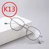 K13 Anti Blue Light Glasses Cross Flower Punk Style Hip Hop Ultra Light Eye Frame Retro Large Frame Glasses