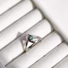 Bant Yüzük Oyunu Değerleme Sage Gamer Ring Modeli Oyuncular Erkek Kadın İçin Ayarlanabilir Yüzük Gümüş Kaplama Mavi Rhinestone Mücevher Cosplay Hediyesi AA230417