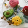 Plush keychain Internet celebrity Avocado pendant plush toy Mushroom strawberry watermelon keychain doll plant bag clothes accessories