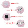 Headwear Hair Accessories 50Pcs 6cm 8cm Fabric Chiffon Rosette Floral DIY Boutique Blossom Hair Flowers Without Clips Girl Headband Accessories FH28 231118