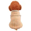 Vêtements pour chiens Hiver Tricoté Chat Vêtements De Chien Chaud Pull De Noël Pour Chiot Chihuahua Vêtements Pour Animaux De Compagnie Manteau Tricot Clogget Vêtements Drop D Dhhpz