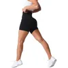 Tenues de yoga NVGTN Spandex solide sans couture court collants d'entraînement doux pantalons de fitness vêtements de sport 230418