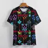 2023 2023 Novos camisetas de homens t mulheres tees designers tshirt Summer Plaid Prind Print Fashion Modah pesco