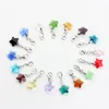 Crystal rose rose étoiles Lobster fermoir charmes 14 mm 10pcs / lot pour la mémoire de vive verket accessoires de bricolage