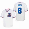 Moive Baseball 1988 Bull Durham 8 Crash Davis Jersey 37 Nuke LaLoosh Pullover Vit Grå Lagfärg Cooperstown Cool Base College Vintage För sportfans Sydd