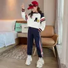 Clothing Sets Girls Spring Clothes Suit Fashion Kids Loungewear Teenager Long Sleeve Pants 2Pcs Outfits Kids Sweater Sets for Girl For 4-14Y