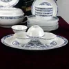 Учебные посуды наборы Jingdezhen Ceramic Dableware Set Set Bone Фарфоровые чаши и китайские подарки