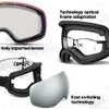 Skidglasögon Frameless Anti Fog Ski Goggles Night Lens Box Set 100% UV400 Skyddsskidor med snö 231117