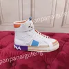 Ny topp heta mäns sneakers designer vita skor läder sneaker plattform kvinnor avslappnade skor