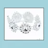 Party Decoration Crystal Net Sunflower Flower Napkin Rings Holder Buckle Strap El Home Xmas Chair Table Diy Decor Drop Deliv Dhi4T