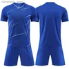 Koleksiyon Customizab Kids Futbol Forması Kıyafetleri Kişiselleştirilmiş Gençlik Kısa Set Erkek Kız Eğitim Tekdüzen İsim Numarası Q231118