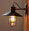 Wall Lamp Rotatable LOFT Creative American Country Wrought Iron Retro Round Industrial Living Room Balcony Aisle Stair