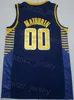 City Basketball Vintage Reggie Miller Jerseys 31 Man Earned Tyrese Haliburton 0 Bennedict Mathurin 00 Déclaration cousue Noir Bleu Marine Blanc Jaune Qualité supérieure