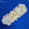 Flores decorativas Aisound Artificial Silk Flower Wedding Road Hydrangea Rose Floral Arch Pavilion Corners 2pcs/lote