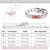 Dog Collars Leashes Airuidog調整可能なパーソナライズされたカラーレザーID名カスタム刻まれたXSL 231117