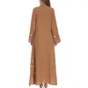 Cardigan de roupas étnicas Mulheres muçulmanas abaya mulher kaftan vestido solto flor sola islâmica turca longa maxi vestidos mulimah dubai