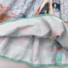 23ss jupe florale filles robe robe de princesse enfants vêtements de marque revers col de poupée impression animale jupe grandes filles chemise jupes vêtements pour enfants de haute qualité
