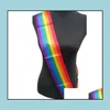 Sonstiges Event Party Supplies Gay Pride Rainbow Satin Sash Blank Etiquette Schärpen Thema Festliche Gefälligkeiten Zubehör 150X9Cm Drop Deliver Dh7Au