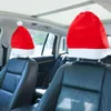 Confezione da 4 cuscini Copri poggiatesta per auto Copri protettori universali Goccia per cappello di Natale