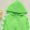 Set di abbigliamento Primavera bambino maglione casual bambini ragazzi ragazze giacca di cotone cerniera pantaloni 2 pezzi / set bambini vestito per il tempo libero sport abbigliamento per bambini