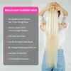 Lace Wigs 613 Honey Blonde Color Hair Brazilian Weave Bundle 8 40 inch Straight Remy Human Can Buy 1 3 4 Deal 230417